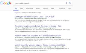 google zoekmachine optimalisatie